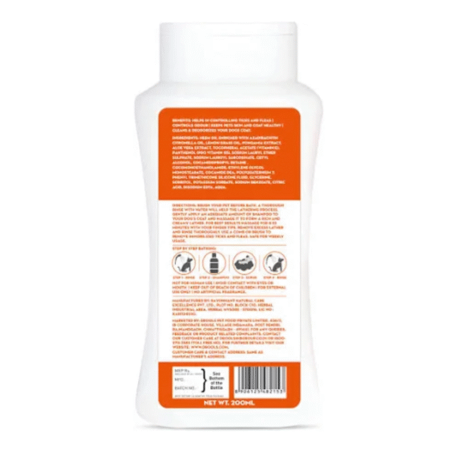 Drools Absolute Tick & Flea Shampoo for Dogs- 500 ml - Image 2
