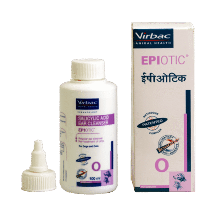 Virbac Epiotic - non-irritating, anti-septic ear cleanser for dog and cats - 100ml