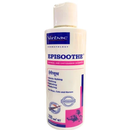 Virbac Episoothe Pet Shampoo Cum Conditioner for Dogs, 200 ml