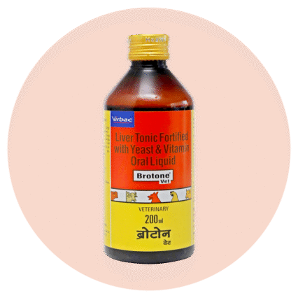 Virbac Brotone Yeast & Vit Liver Tonic Oral Liquid for Dog - 200 ml