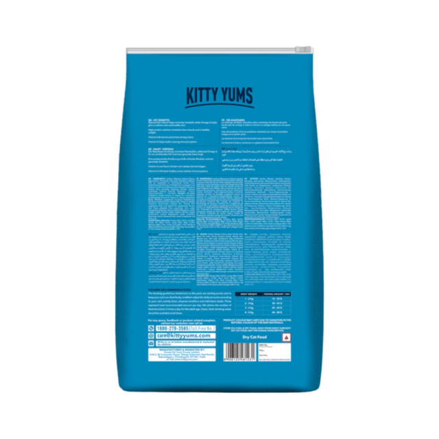 Kitty Yums Persian Adult Dry Cat Food, Ocean Fish, 3kg Pack - Image 3