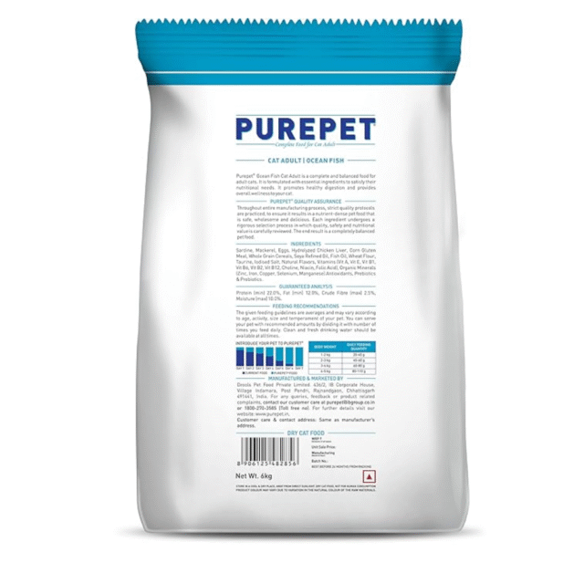 Purepet Ocean Fish Adult Dry Cat Food, 6 kg - Image 2