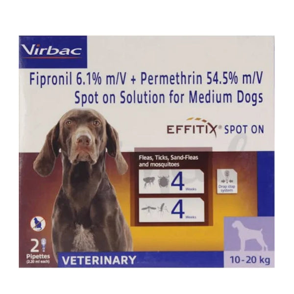 Virbac Effitix Anti-tick Medicine for Medium Dogs (10-20 Kg)