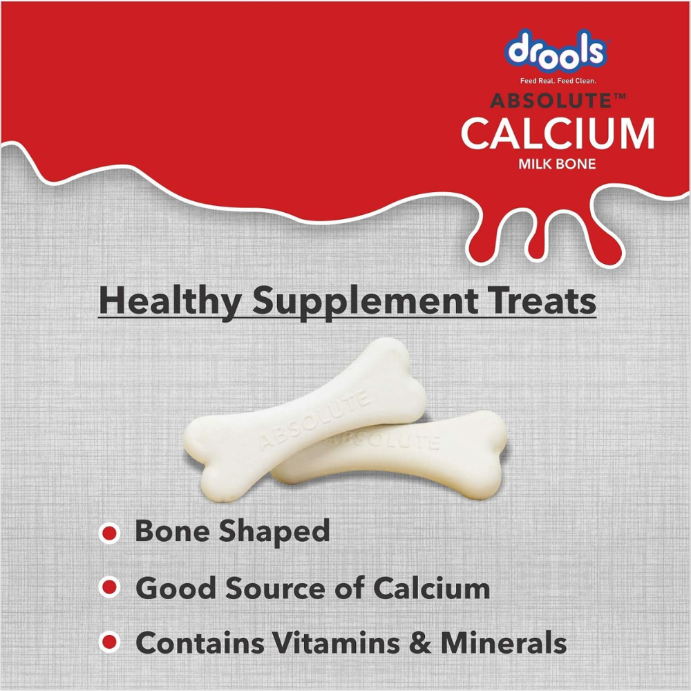 Drools Absolute Calcium Milk Bone, Dog Supplement for Large Breed Dogs, 12 Pieces, 720 g - Image 5