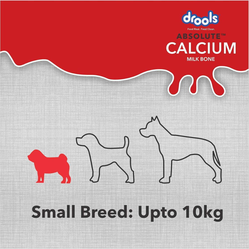 Drools Absolute Calcium Milk Bone, Dog Supplement for Large Breed Dogs, 12 Pieces, 720 g - Image 3