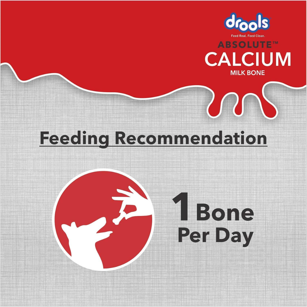 Drools Absolute Calcium Milk Bone, Dog Supplement for Large Breed Dogs, 12 Pieces, 720 g - Image 2