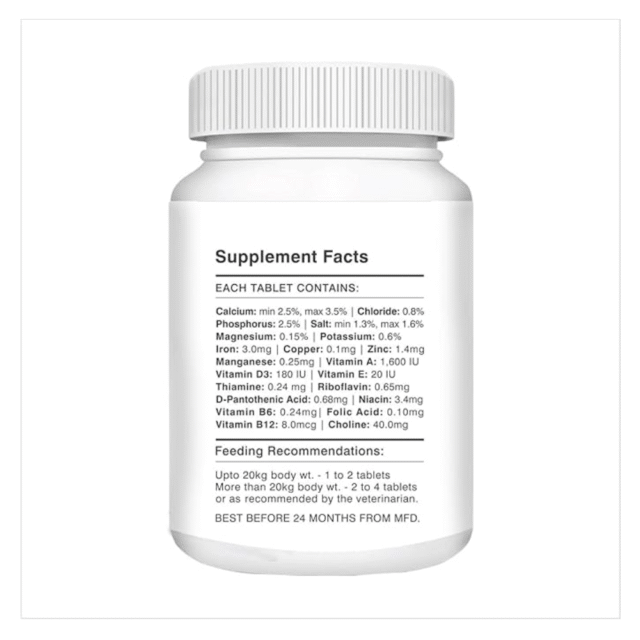 Drools Absolute Dog Supplement Tablet, Vitamin 400g 110 Pieces Jar - Image 2