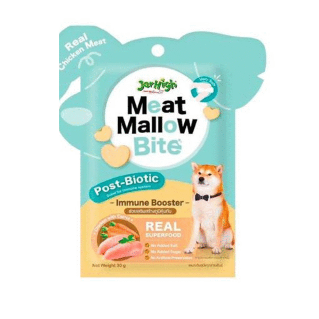 JerHigh Meat Mallow Bite Chicken with Carrot – Immune Booster 30g, (Pack of 6)