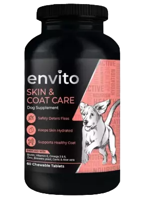 Envito Skin & Coat Dog Supplement, 60 Chewable Tablets