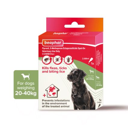 Beaphar Flea & Tick Spot On Combotec-Large Dog (20-40Kg)