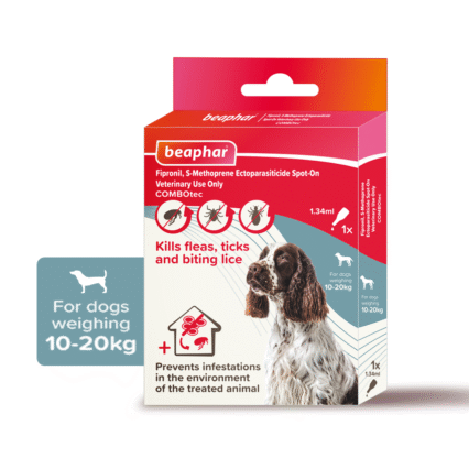 Beaphar Flea & Tick Spot On Combotec-Medium Dog (10-20Kg)