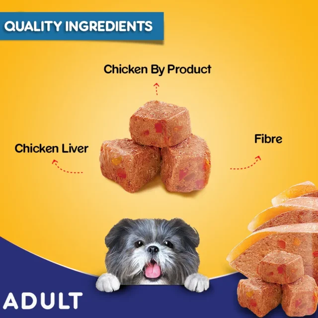PEDIGREE Adult Wet Dog Food, Chicken Grilled Liver in Loaf with Vegetables, 70g - Image 5