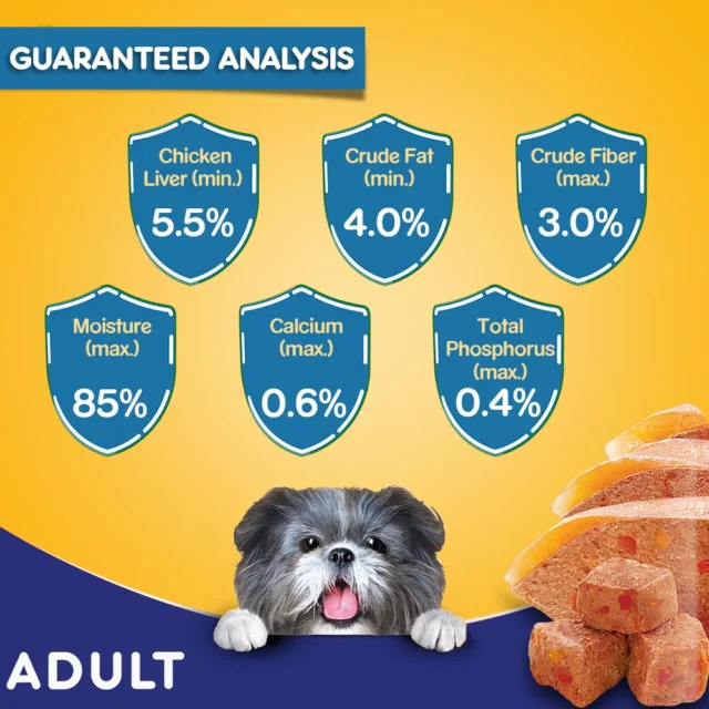 PEDIGREE Adult Wet Dog Food, Chicken Grilled Liver in Loaf with Vegetables, 70g - Image 6
