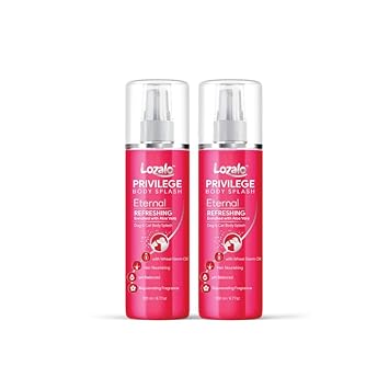 Lozalo Privilege Eternal Refreshing Dog Perfume Spray-200 ml for Dogs & Cats (Pack of 2)