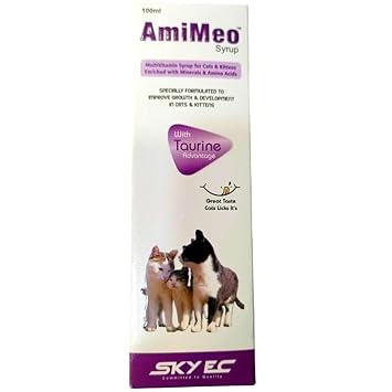 Amimeo Syrup for Cats and Kittens to Improve Growth & develpoment, 100 ml (Pack of 3)