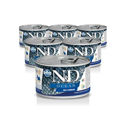 N&D Ocean COD Adult Mini Wet Dog Food. 140g (Pack of 6)