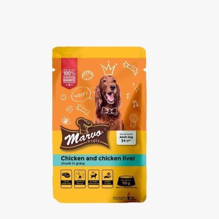 Marvo Adult Chicken & Chicken Liver Gravy, 70g
