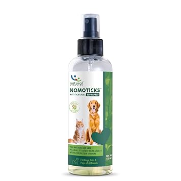 Natural Remedies Nomoticks Anti-Tick & Flea Body Spray for Dogs, Cats, 100 ml