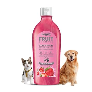 Lozalo Strawberry Fruit Pet Shampoo 200 ml for Dogs & Cats