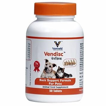 Venkys Vendisc Tablets Joint Support for Dogs and Cats, 50 Tab