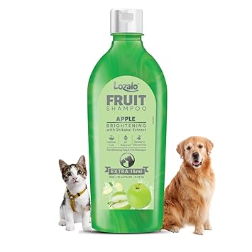 Lozalo Apple Fruit Pet Shampoo 500 ml for Dogs & Cats