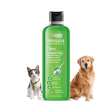Lozalo Privilege Dew Hydrating Pet Conditioning Shampoo- 500 ml for Dogs & Cats