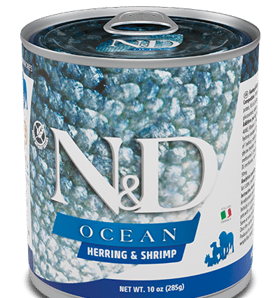 N&D Ocean Herring & Shrimp Adult Mini, Dog Wet Food, 285g