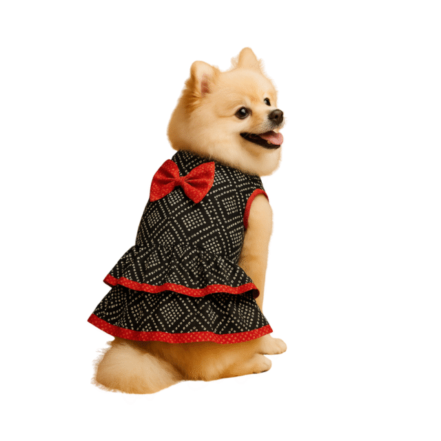 Furrfab Bandhani Frock for Dogs & Cats - Image 2