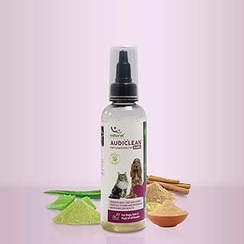 Natural Remedies Audiclean Ear Cleaner for Dogs & Cats, 90 ml (Pack of 2)