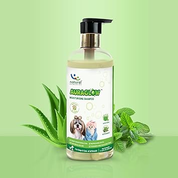 Natural Remedies Aura Glow Moisturizing Shampoo for Dogs, Cats, 350 ml