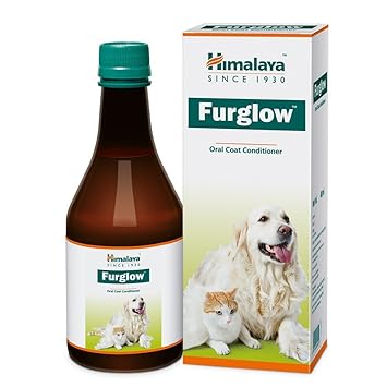 Himalaya Furglow | Controls Hair Shedding, Flaky Skin, and Dandruff for Dogs & Cats, 200ml