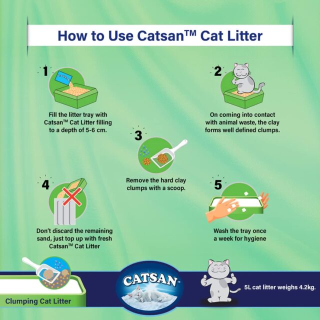 Catsan 100% Natural Clumping Cat Litter, 10l (8.4kg) - Image 7