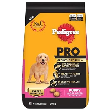 PEDIGREE Professional Large Breed Puppy Food, Dry Dog Food (3-18 Months)