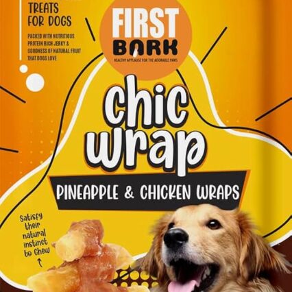 First Bark Pineapple & Chicken Wrap Dog Treat,70g