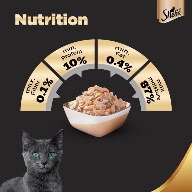 Sheba Rich Premium Adult (1+ Years) Wet Cat Food, Skipjack & Salmon Flavour, 35 g Pouch - Image 7