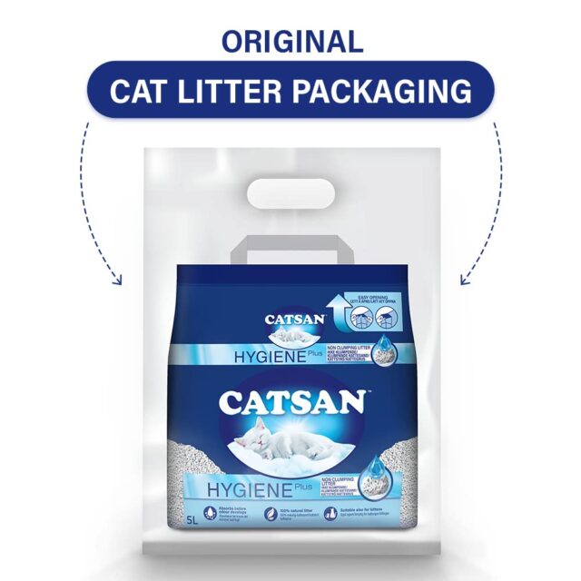 Catsan Hygiene Plus Non Clumping 100% Natural Cat Litter, 5 L (2.4 kg) - Image 6