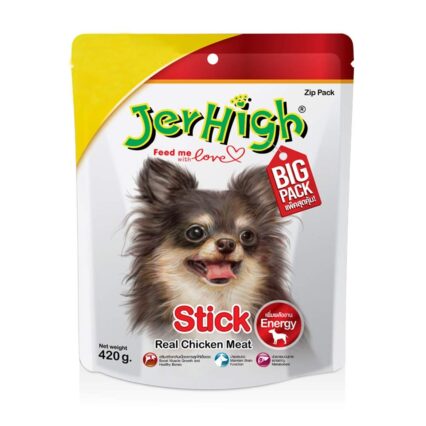 JerHigh Stick Flavour High Protein Treats for Dogs Big Pack, 400g