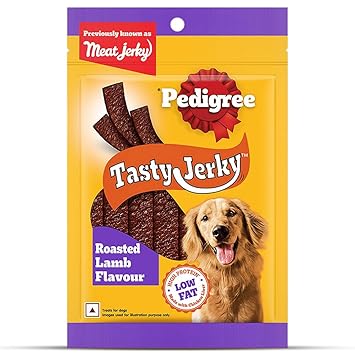 PEDIGREE MEAT JERKY Roasted Lamb Adult Dog Treat, 80g