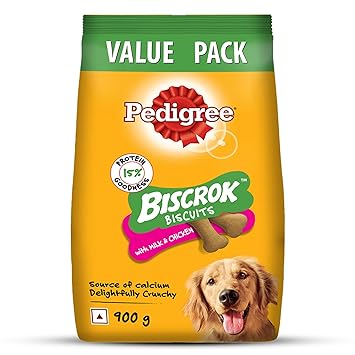 PEDIGREE BISCROK Biscuits in Milk and Chicken Flavour, Dog Treat
