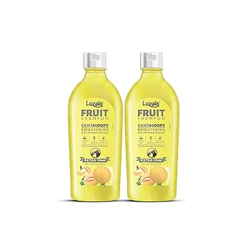 Lozalo Cantaloupe Fruit Pet Shampoo 200 ml for Dogs & Cats (Pack of 2)
