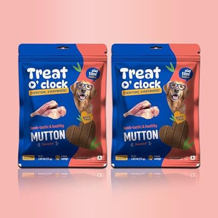 Natural Remedies Treat O'clock Mutton Treats- 75 gm (Pack of 2)