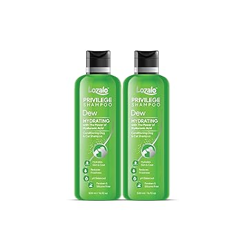 Lozalo Privilege Dew Hydrating Pet Conditioning Shampoo- 500 ml for Dogs & Cats (Pack of 2)