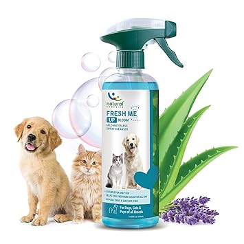 Natural Remedies Fresh Me Up Bloom Mild Waterless Spray Cleanser for Dogs & Cats of All Breeds, 420 ml