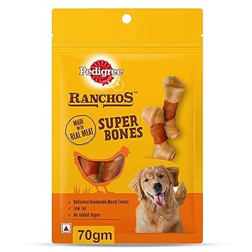 PEDIGREE RANCHOS Super Bones Dog Treat, 70g