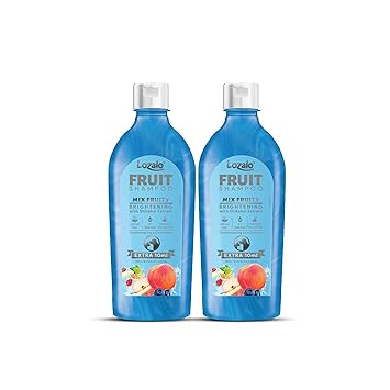Lozalo Mix Fruit Pet Shampoo 200 ml for Dogs & Cats (Pack of 2)