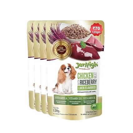 Jerhigh Liver in Jelly Dog Food 130g, (Pack of 6)