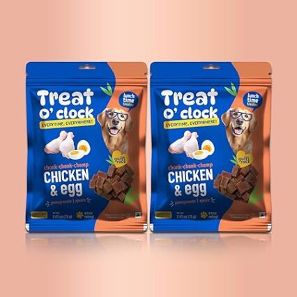 Natural Remedies Treat O'clock Chicken and Egg Treats- 75 gm (Pack of 2)