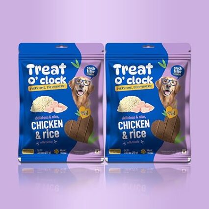 Natural Remedies Treat O'clock Chicken and Rice Treats- 75 gm (Pack of 2)