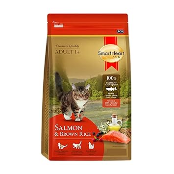 Smart Heart Gold Salmon & Brown Rice Adult Dry Cat Food