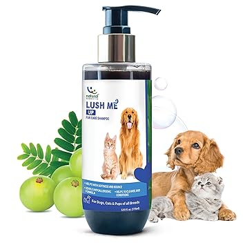 Natural Remedies Lush Me Up Mild Anti-Hairfall Shampoo for Dogs, Cats, 175 ml